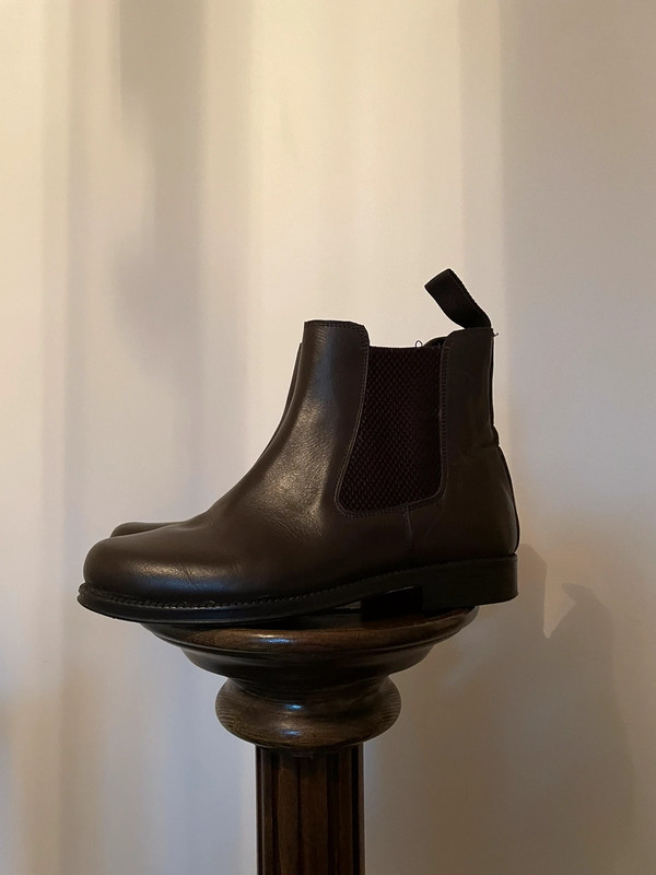 Clifford James Dark Brown Leather Chelsea Boots