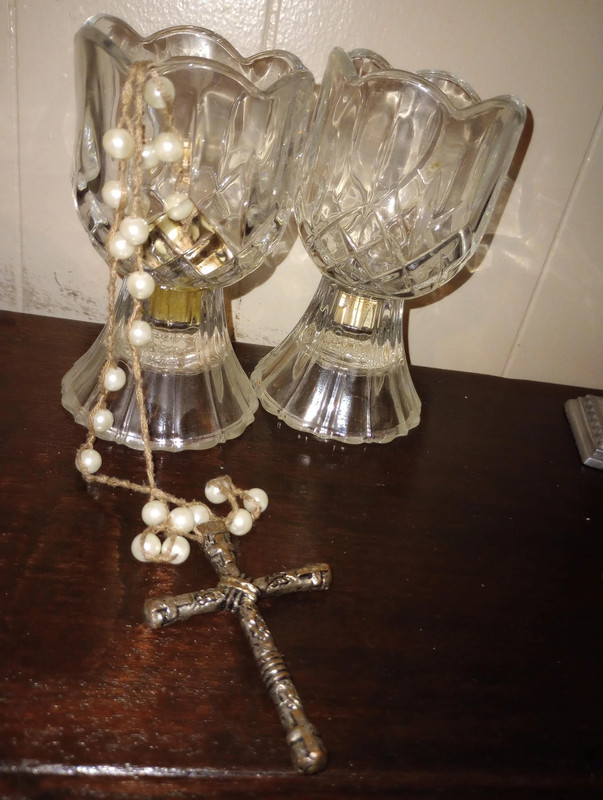 Elegant Crystal Cups/Candle Holders 1