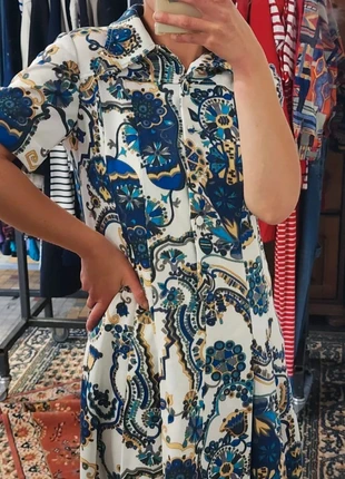 Superbe robe seventies imprimé psychédélique et col pelle a tarte, marque: Vintage Dressing, état: Très bon état, taille: L / 40 / 12, 30,00 €, 32,20 € Protection acheteurs (Pro) incluse