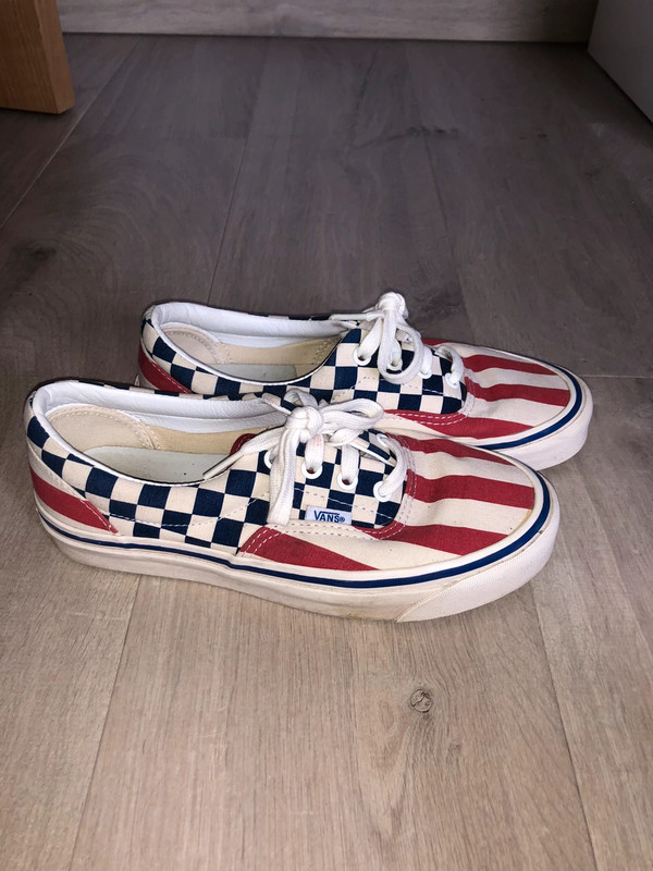 Vans sales rouge carreaux