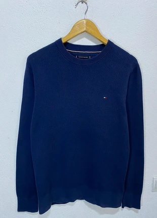 Jersey Tommy Hilfiger navy blue crew neck sweater premium cotton, marca: Tommy Hilfiger, estado: Muy bueno, tamaño: M, 25,00 €, 26,95 € Protección al comprador incluida