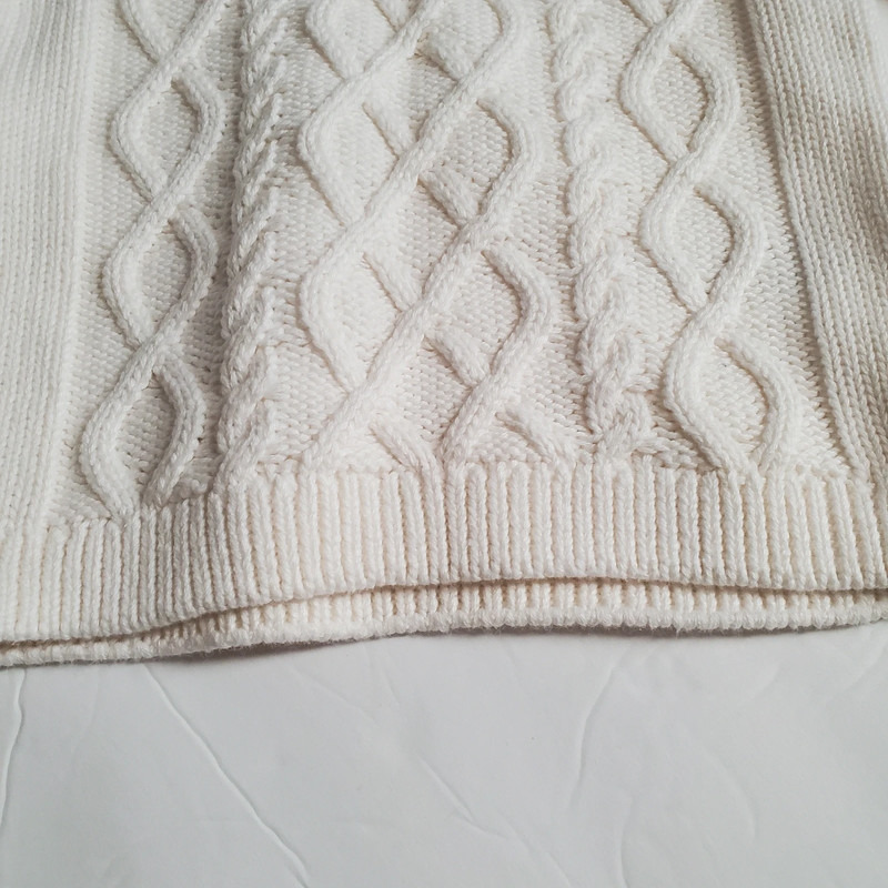 Carter's Baby Cream Cable Knit 100% Cotton Sweater Size 6M Unisex 3