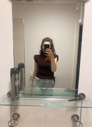 Maroon sleeveless turtle neck knit, brand: Bad Handwriting, condition: New with tags, size: One size, €5.00, €5.95 includes Buyer Protection