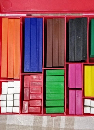 Regoli colorati scuola elementare 186 pezzi