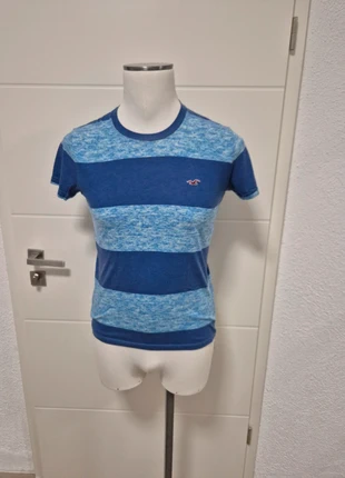 Hollister Herren T-Shirt XS Blau Gestreift, merk: Hollister, staat: Heel goed, maat: XS, € 8,00, € 9,10 inclusief Kopersbescherming