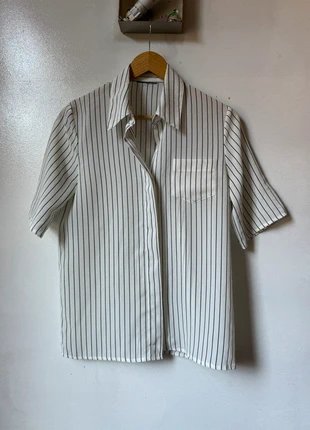 Womens vintage striped white shirt size 14, brand: Vintage Dressing, condition: Very good, size: XL / UK 20-22, £7.00, £8.05 includes Buyer Protection