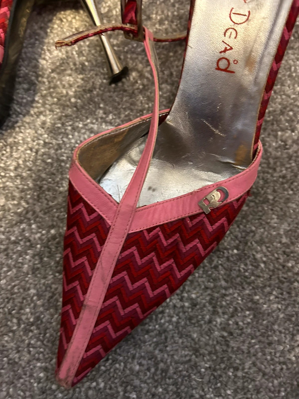 Ladies Red or Dead shoes clutch bag size 6 39