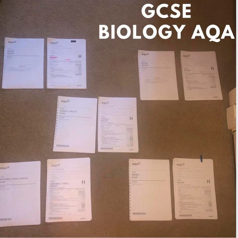 GCSE Aqa bio past papers + mark schemes !  1