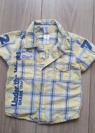 Jongens blouse korte mouwen, marque: Baby Club, état: Très bon état, taille: 9-12 mois / 74 cm, 2,00 €, 2,80 € Protection acheteurs incluse