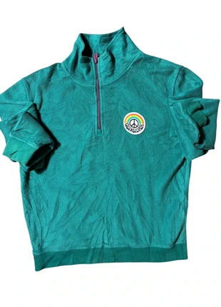 Veste polaire Quiksilver verte Peace Logo – Taille M, marke: Quiksilver, zustand: Sehr gut, größe: M / 38 / 10, 23,00 €, 24,85 € inklusive Vinted-Käuferschutz