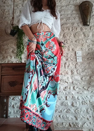 jupe à motif multicolore, marca: Inconnu, estado: Muy bueno, tamaño: S / 36 / 8, 5,00 €, 5,95 € Protección al comprador incluida