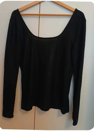 Top noir manches longues col carré échancré, brand: Kiabi, condition: Very good, size: M / 38 / 10, €2.00, €2.80 includes Buyer Protection Pro