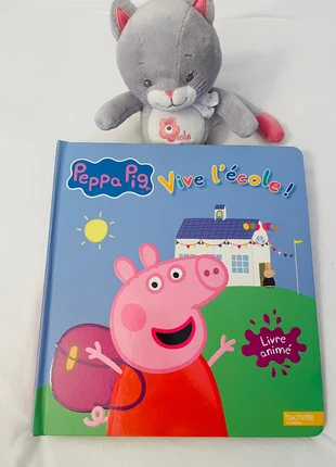 Livre Peppa pig vive l’école livre avec des animations jeux, staat: Heel goed, € 7,00, € 8,05 inclusief Kopersbescherming