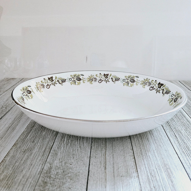 Royal Doulton 9"x7" Vanity Fair Dinner Serving Bowl Dish English Translucent China Doulton 2