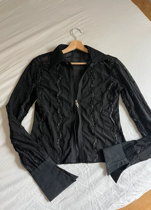 top vintage transparent double zip, brand: Vintage, condition: Very good, size: S / 36 / 8, €25.00, €26.95 includes Buyer Protection
