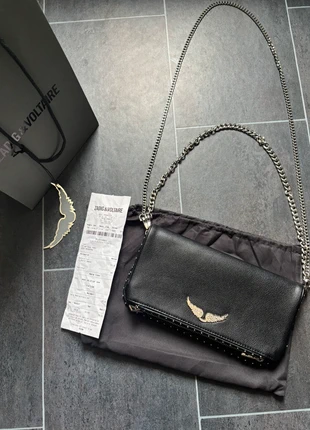 Sac Zadig & Voltaire noir en cuir, marque: Zadig & Voltaire, état: Neuf avec étiquette, 100,00 €, 105,70 € Protection acheteurs incluse