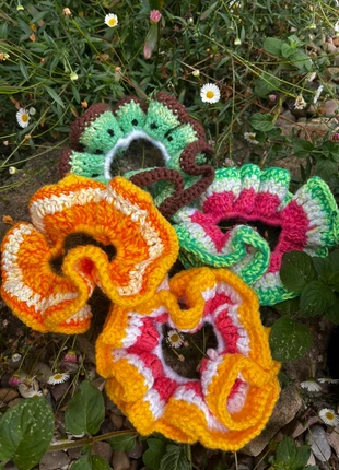 Tutti frutti jumbo scrunchie, brand: madebymads, condition: New with tags, £5.00, £5.95 includes Buyer Protection