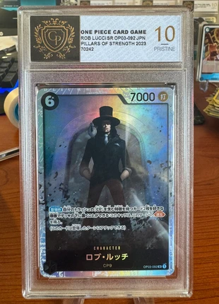 Rob Lucci Op03-092 JPN 10 Pristine, marke: OnePiece, zustand: Wie neu, 25,00 €, 26,95 € inklusive Vinted-Käuferschutz