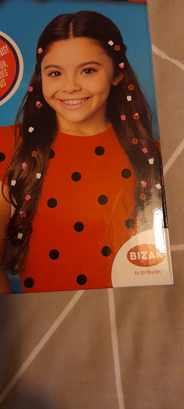 Kit Lady Bug com enfeites para cabelo 4