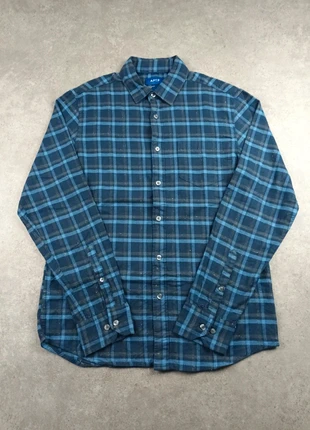 Chemise en flanelle à carreauxà motif APT.9 bleu vintage taille M homme, brand: Vintage Dressing, condition: Very good, size: M, €10.00, €11.20 includes Buyer Protection Pro