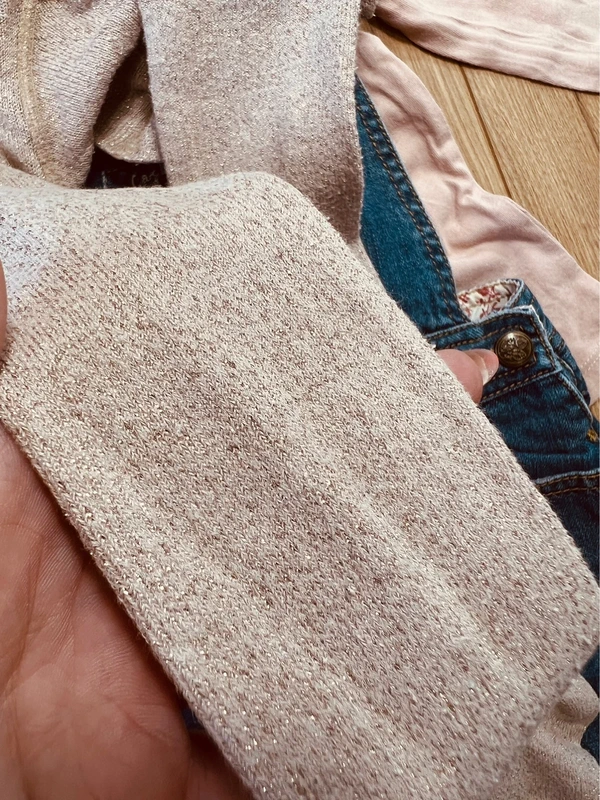 Taille 4 ans tenue 3 pièces fille Sergent major Kiabi rose pâle et bleu jean * fox * 🩷 - photo numéro 12