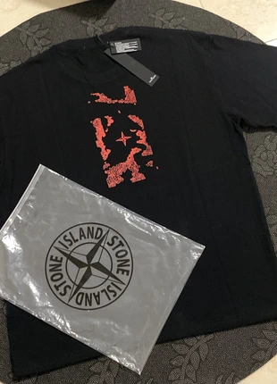 stone island tričko s krátkým rukávem, merk: Stone Island, staat: Heel goed, maat: M / 38 / 10, € 32,68, € 35,01 inclusief Kopersbescherming