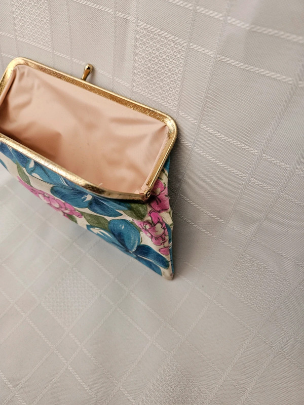 Vintage Floral Cosmetic Bag Makeup Clutch Purse 5