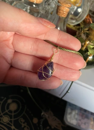 Ciondolo Handmade con Burattata Ametista, brand: natural world, condizioni: Nuovo con cartellino, €8.00, €9.10 include la Protezione acquisti