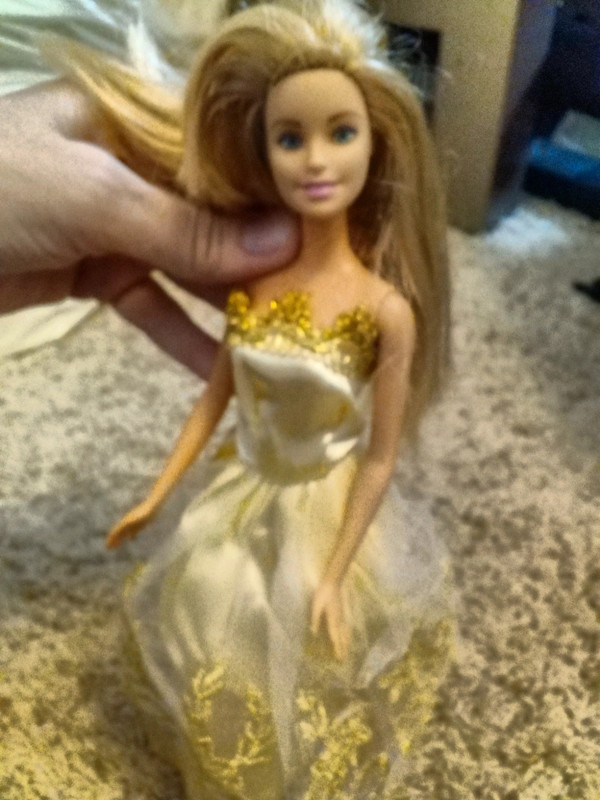 Older Barbie doll in Beautiful Gown 1