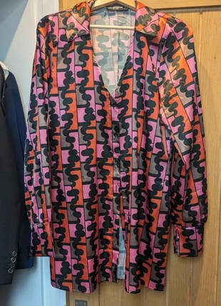 Retro shirt dress, brand: first distraction, condition: Very good, size: M / 10, £5.00, £5.95 includes Buyer Protection