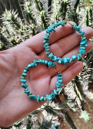 Pendientes con turquesas, marque: Turquesa, état: Très bon état, 5,50 €, 6,48 € Protection acheteurs incluse