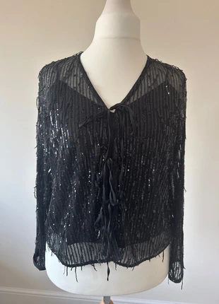 M&S black sparkly 2 piece with separate cami size 18, brand: M&S Collection, condition: Very good, size: XXXL / 18, £5.00, £5.95 includes Buyer Protection