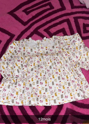 Haut bébé fille, état: Très bon état, taille: 9-12 mois / 74 cm, 2,00 €, 2,80 € Protection acheteurs incluse