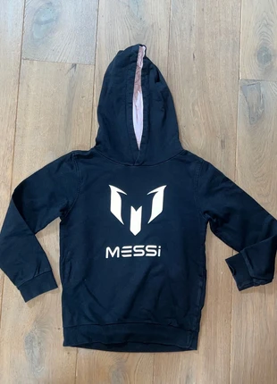 Messi hoodie trui zwart met roze, marque: MESSI, état: Bon état, taille: 7 ans / 122 cm, 9,00 €, 10,15 € Protection acheteurs incluse