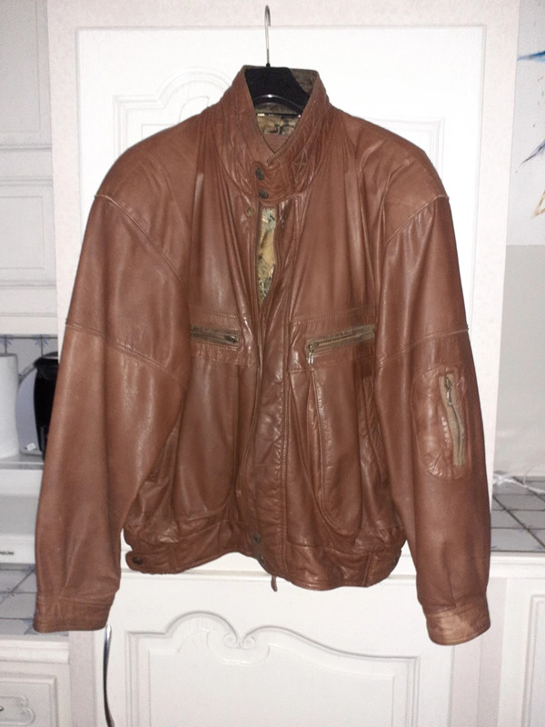 Blouson cuir Vinted