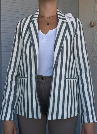 Veste à rayures bleu et blanche pimkie taille 36 neuve avec étiquette, marca: Pimkie, estado: Novo com etiquetas, tamanho: S / 36 / 8, €15.00, €16.45 inclui Proteção do Comprador