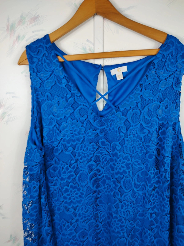 Charming Charlie Blue Lace Dress 2