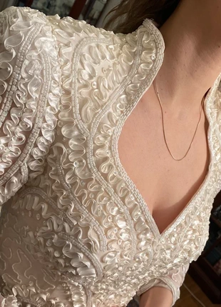 Vintage Retro 80er Seidenkleid Gr. S, brand: Handarbeit, condizioni: Nuovo con cartellino, taglia: S / IT 40 / EU 36, €75.00, €79.45 include la Protezione acquisti