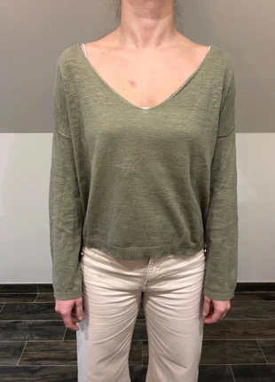 Tee shirt manche longues kaki pull & Bear , brand: Pull & Bear, condizioni: Ottime, taglia: S / IT 40 / EU 36, €8.00, €9.10 include la Protezione acquisti