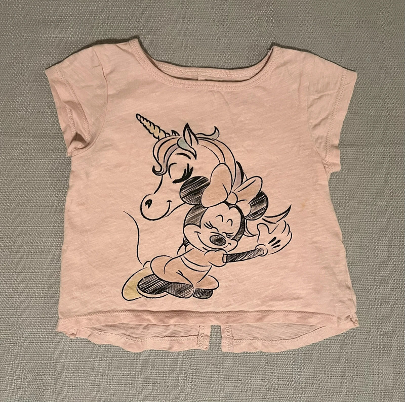 Disney Minnie Hugging Unicorn Tee Size 18 Months 1