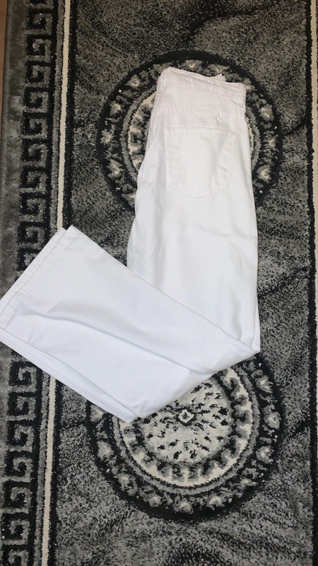 Pantalon large blanc . 2