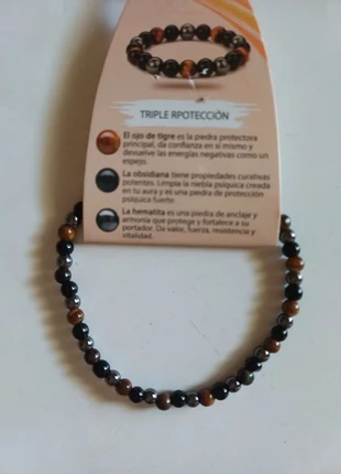 Pulsera Triple protección 4mm, marca: Triple Protección, estado: Nuevo sin etiquetas, 5,95 €, 6,25 € Protección al comprador incluida