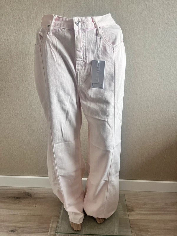 New dames jeans spijkerbroek licht roze maat 27 M merk MET M6 Raquel FA 1
