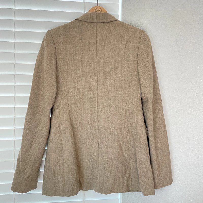 Banana Republic Women’s Blazer Brown Sz 2 Stretch 96% Wool Italy Made Excellent 2