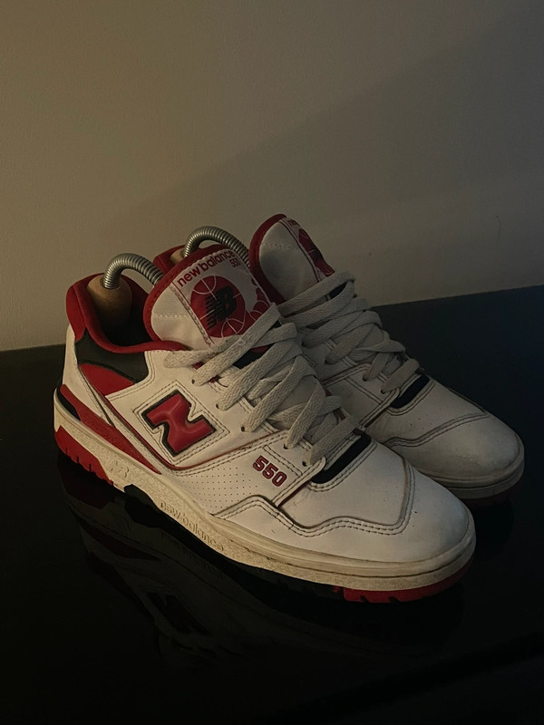 New balance 550 white red 1