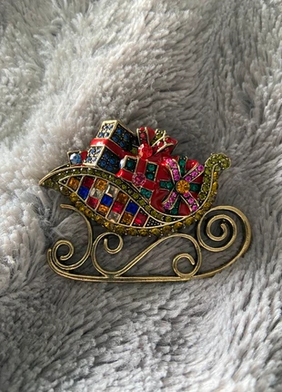 Broche Noel multicolore christmas vintage, marke: Vintage Love, zustand: Sehr gut, 8,00 €, 9,10 € inklusive Vinted-Käuferschutz