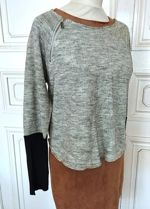 Pull Court Zip Trendy T M, merk: Mon dressing, staat: Heel goed, maat: M / 38 / 10, € 24,00, € 25,90 inclusief Kopersbescherming