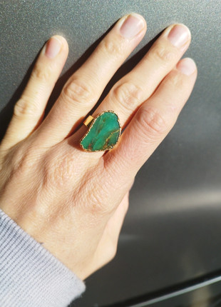 Magnifique bague chrysoprase, marca: white witch on thé moon, estado: Novo com etiquetas, tamanho: Ajustável, €10.00, €11.20 inclui Proteção do Comprador