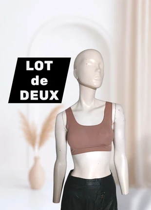 Lot de 2 brassières couleur peau – Second Skin – Taille S/M, état: Très bon état, taille: S, 8,00 €, 9,10 € Protection acheteurs incluse