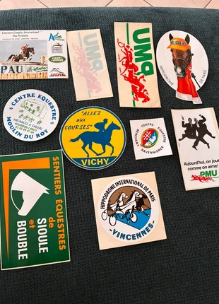 Lot 10 autocollants anciens thème cheval, marque: Stickers, état: Bon état, 3,00 €, 3,85 € Protection acheteurs incluse